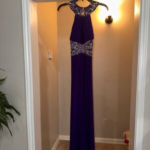 Elegant Purple Evening Gown